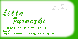 lilla puruczki business card